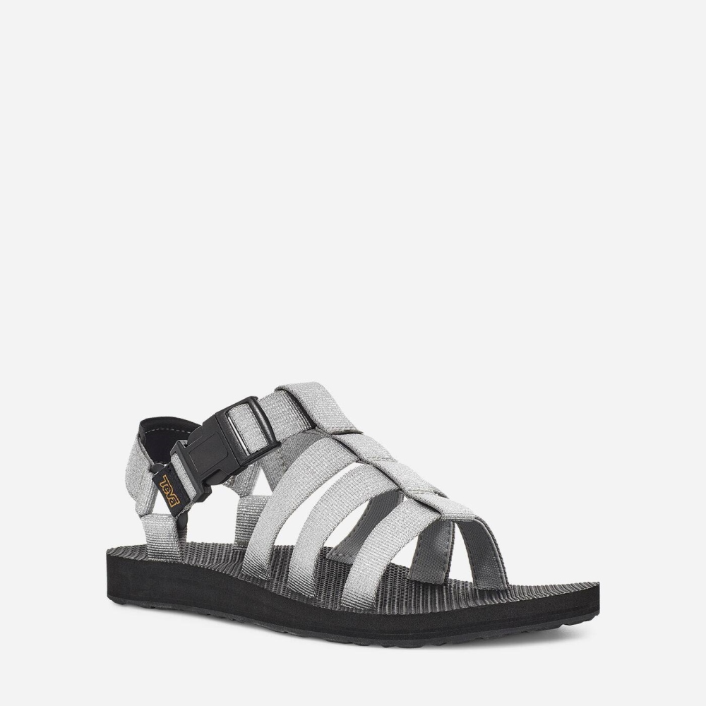 Teva Original Dorado - Women's Teva Hiking Sandals - Metal Silver | India (ZOFW23457)